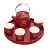 Wedding tea sets, household wedding cups, wedding teapots, newlyweds, newlyweds, wedding teacups, dowry gifts
