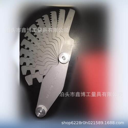 29度T型螺纹规1-12n梯形螺纹样板美制螺距规ACME29°爱克姆牙形规 - 图1