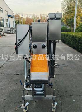 小型全自动上糠机裹海米裹芝麻机器炸鲜奶上雪花糠设备生产厂家