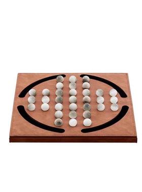 居家样板间飘窗客厅茶几书房摆件黑白国际象棋个性创意艺术工艺品