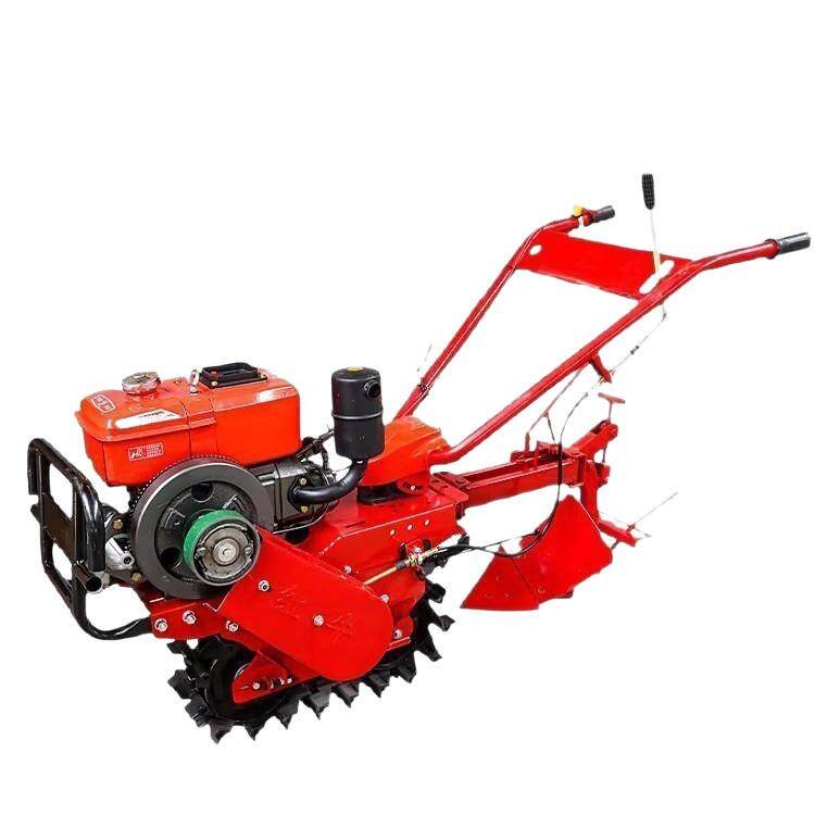 Effect garden greenhouse small chain track micro tiller hand-held tiller tiller corn field mountain weeder