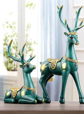 北欧现代轻奢高档家居客厅电视酒柜装饰品摆件创意喜上眉梢工艺品