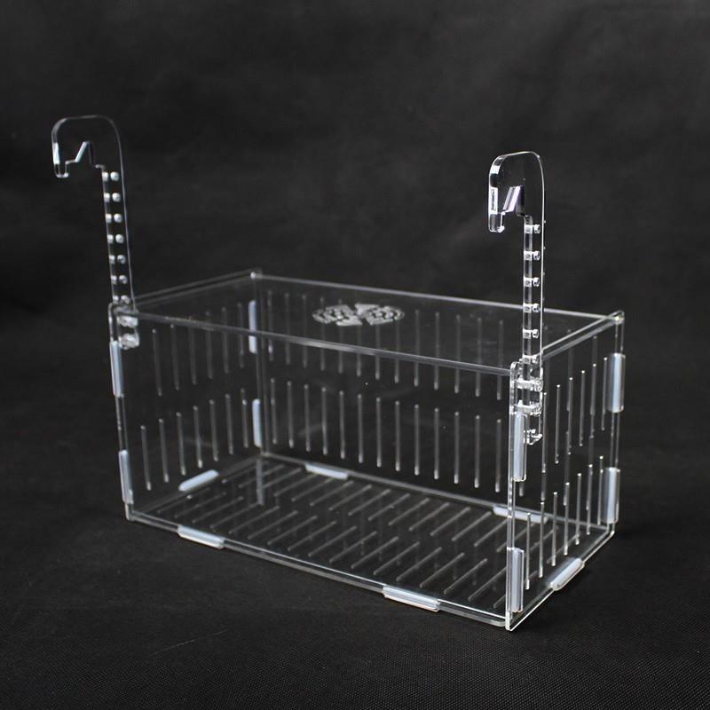 孔雀鱼新款特大号鱼缸带盖大小号繁殖箱乌龟隔板小鱼苗隔离盒鱼网 - 图1