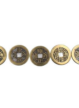 工艺品仿古做旧包浆纯铜五帝铜钱200个2.7cm铜钱工艺品杂项