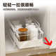 Yushijia lower sink storage rack bathroom cabinet lower pull-out storage sink bathroom cabinet superimposed basket