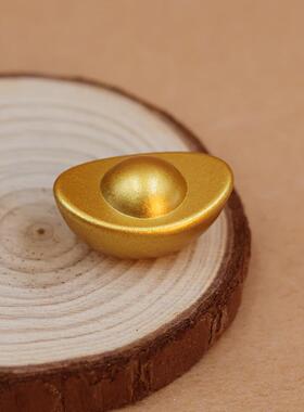 爆款仿真沙金实心小元宝乔迁开业招财聚宝盆专用小金元宝工厂直发