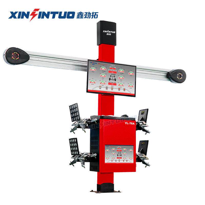 Jintuo Auto Intelligent D Four Wheel Aligner Dual Screen Equipment Large Shear Four Post Lift Tire Shop Tool