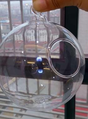 悬挂装饰玻璃空心球 开口玻璃吊球 室内装饰挂球 蜡烛容器玻璃工