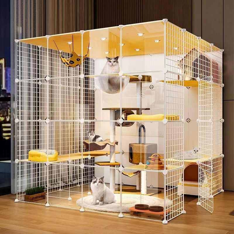 超大猫笼子别墅三层猫舍室内家用宠物猫咪猫屋窝超大空间折叠,淘宝优惠券,粉丝福利购,淘宝优惠卷