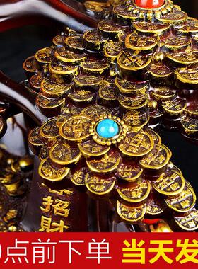 迎客招财 迎客松摇钱树发财树摆件开店送礼客厅公司店铺开业礼品