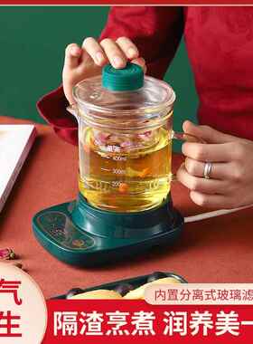 养生壶多功能家用保温小型办公室全自动玻璃煮茶器烧水煮茶壶一人
