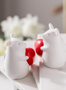 七夕情人节礼物心有所属摆件送新人情侣结婚一对新婚男朋友女生的