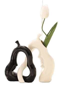 奶油软装高级感摆件电视柜办公陶瓷花瓶艺术拍照摄影道具酒柜装饰