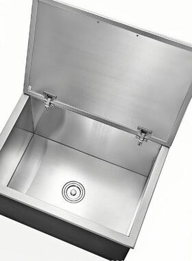 冰槽不锈钢翻盖大容量商用酒吧奶茶咖啡店冰块储存箱嵌入式储冰槽