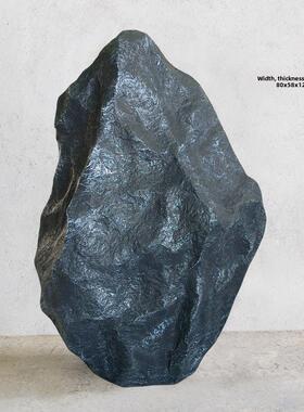 模拟石造景园林景观小品庭院销售部门窗口装饰中空玻璃纤维假山石