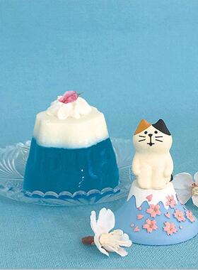 ZAKKA樱花树富士猫道具装饰礼物品ins树脂工艺摆件家居日式杂货风