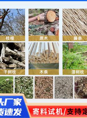 大型链板式木材粉碎机园林绿化木头树枝竹子家具边角料木屑粉碎机