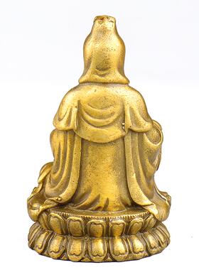 正品普生缘黄铜观家音佛像摆件居客厅公饰室装工艺品办家用小号