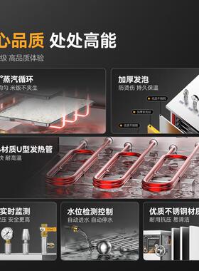 麦大厨高原蒸柜商用电热蒸饭车双门蒸饭柜燃气蒸饭箱RM|DMD蒸汽