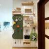 Hole board solid wood customizable entrance porch storage rack desk background wall decorative hanging display rack
