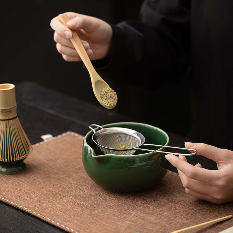 Teaware glassware set Baixiqing imitation Song Dynasty accessories tea snacks ceramic tea filter eight tea bowls standing tea set tea tea