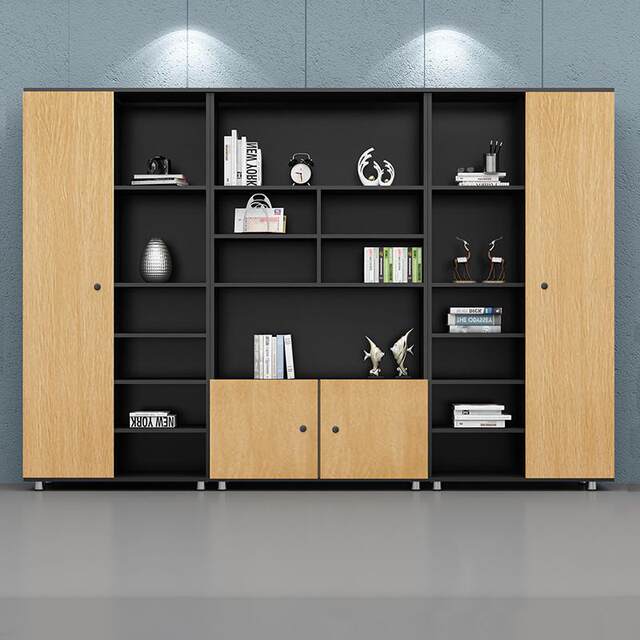 File cabinet Simple wooden file cabinet Information cabinet Combination bookcase Office storage cabinet with cabinet door storage cabinet