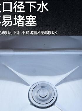 不锈钢水槽商用食堂厨房不锈钢单双三水槽洗菜洗碗池不锈钢水池