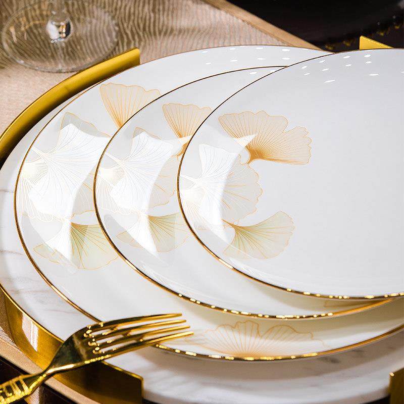 单品DIY景德镇高档碗碟套装高温家用骨瓷碗盘子组合陶瓷餐具饭碗,淘宝优惠券,粉丝福利购,淘宝优惠卷