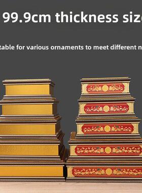 一路发财佛像垫观音财神垫底座供奉垫高佛座神像增加垫实木质底座