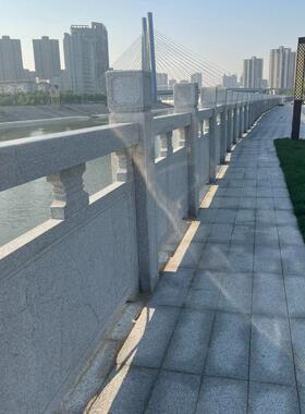 天然芝麻白石栏杆工程景区河道庭院寺庙公园学校升旗台