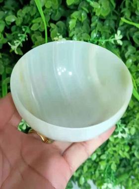 石佛寺玉器生产厂家定制出售阿富汗玉石工艺品10公分碗摆件