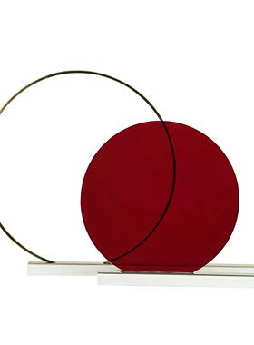 设计简约创意几何造型现代风格摆件轻奢样板房软装装饰桌面摆饰品