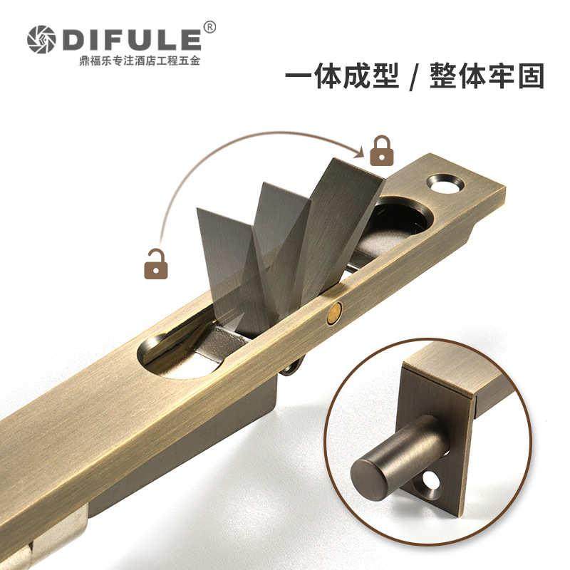 纯铜暗插销 子母门双开门天地插销6寸8寸10寸暗插 防盗门栓黑色插,淘宝优惠券,粉丝福利购,淘宝优惠卷