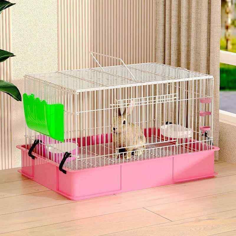 家用宠物兔笼四季通风兔荷兰猪豚鼠金属防喷尿笼子兔笼防喷溅,淘宝优惠券,粉丝福利购,淘宝优惠卷