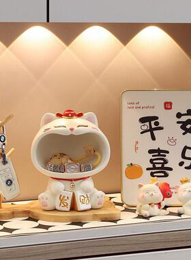 轻奢高端猫钥匙存储桌面饰品，为搬进一个新的房子客厅家居装饰