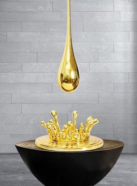 创意水滴吊饰挂件售楼处酒店玄关大堂天花板玄关吊饰水花饰品摆件