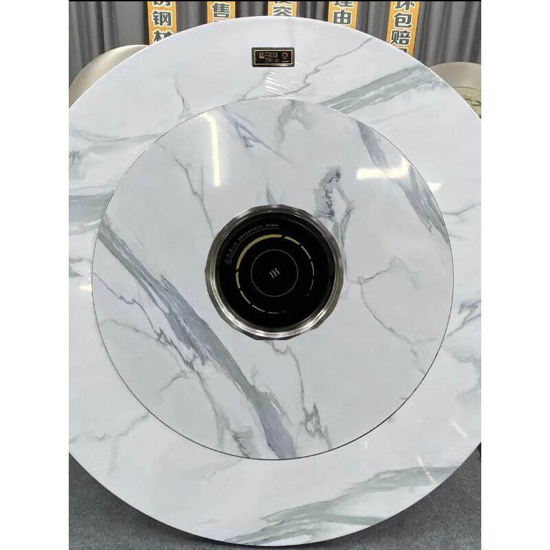 特厚304不锈钢餐桌折叠圆桌内置转盘夜市烧烤大排档家用火锅桌子,淘宝优惠券,粉丝福利购,淘宝优惠卷