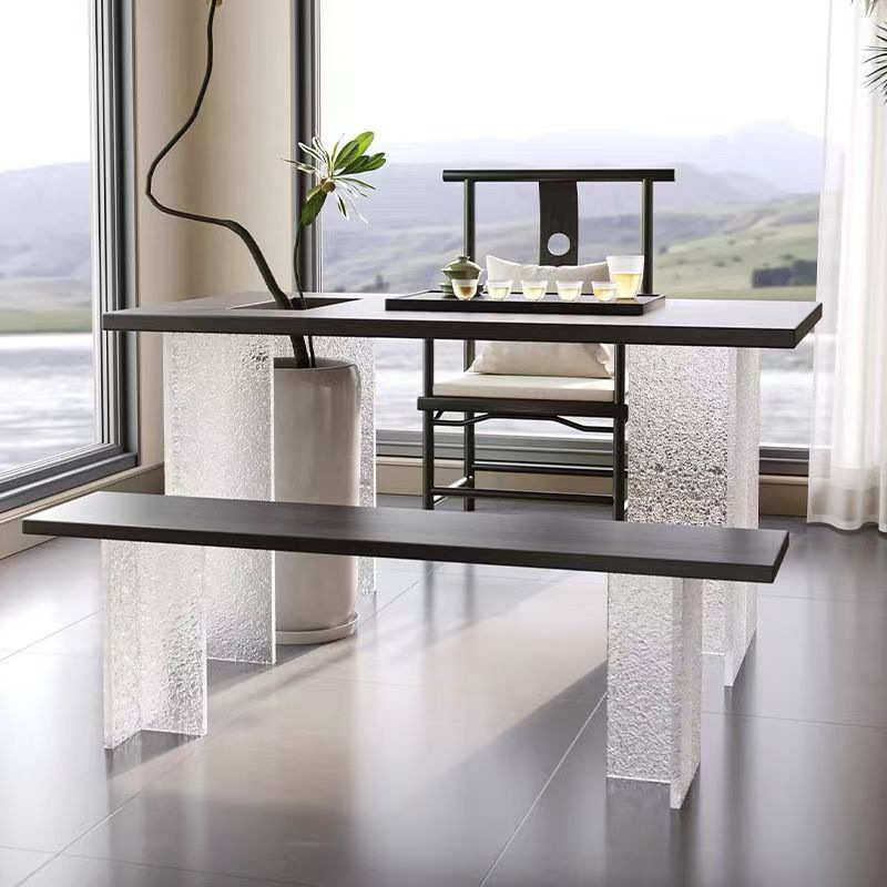 亚克力桌腿石头纹支架吧台T字型支撑餐桌茶几岛台支撑腿定制,淘宝优惠券,粉丝福利购,淘宝优惠卷