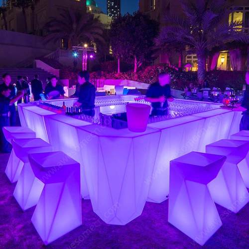 LED酒吧KTV发光冰川吧台酒店户外草坪防水创意可移动组合吧台 - 图0