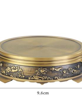 工艺品纯铜香炉底座底座装饰摆件