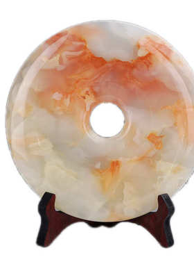 定做玉器摆件阿富汗青玉平安扣和氏璧玉石开业送礼玉牌批发