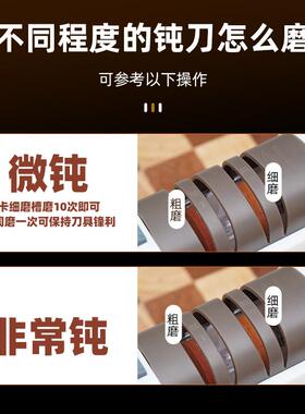 Hurma/惠妈电动磨刀器家用小型多功能厨房剪刀菜刀全自动磨刀机