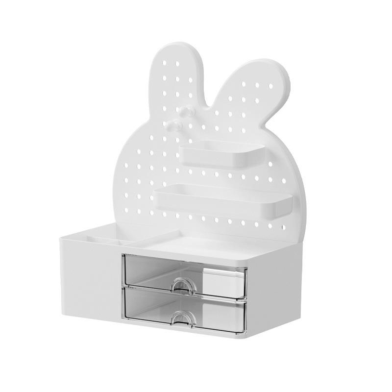 Desktop rabbit hole plate storage rack work station student dormitory desk pen holder desk drawer storage box sorting box
