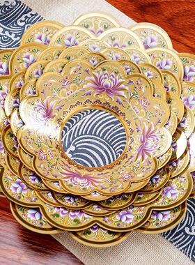 圆通加厚莲花香炉围香灰托香炉围边围挡香灰托盘上香防香灰接灰罩