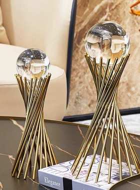 金属工艺品轻加玄关奢电视柜小腰酒柜客厅大号装饰摆件蛮