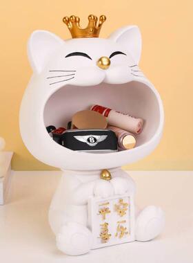JF199猫钥匙收纳摆件简约招现代家居客厅软装饰装艺品抖音爆款推