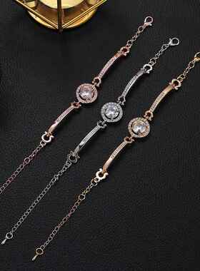 手链女生手链高颜值学生党韩版时尚满钻宝石女士热卖简约气质百搭