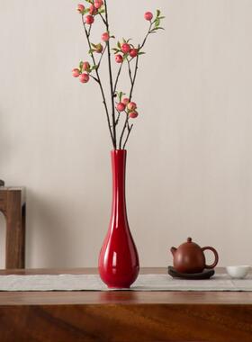 宋代审美花瓶中国陶瓷玉净瓶茶道家居用品佛像插花干花花饰