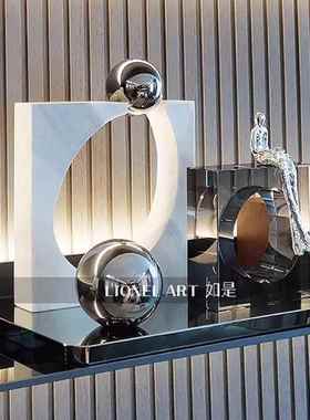 如是艺术摆K9水晶理天然大石MUD雕客厅玄关书柜装饰摆件塑乔迁礼