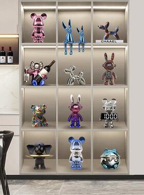 轻奢高级小众兔子摆件客厅桌面酒柜套装电视柜儿童房摆设家居装饰